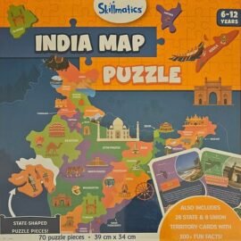 Skillmatics India Map Puzzle - 70 Pieces, Educational Toy For Learning 300+ Fact